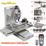 EU&US Free tax Free shipping Newest Mach3 USB CNC 5 axis 6040 CNC Router Engraving Machine