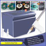 Mini portable handheld dry ice blasting cleaning machine PCB rosin removing machine