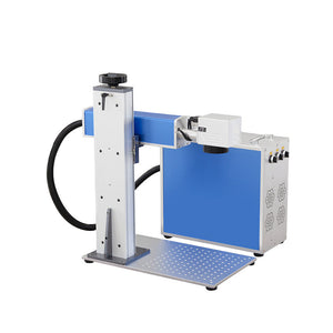 Fiber laser Raycus JPT 30W Laser Metal Marking Printer Engrave Machine 200*200mm with Rotary Axis for Metal