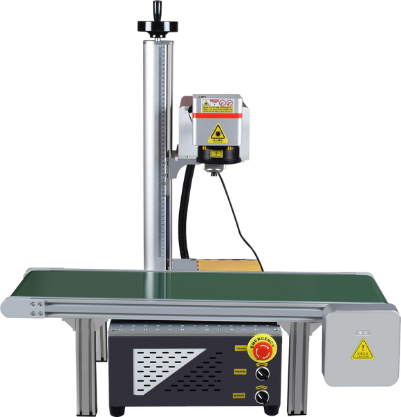 UV laser marking machine APP real time control with conveyor belt and Visual marking