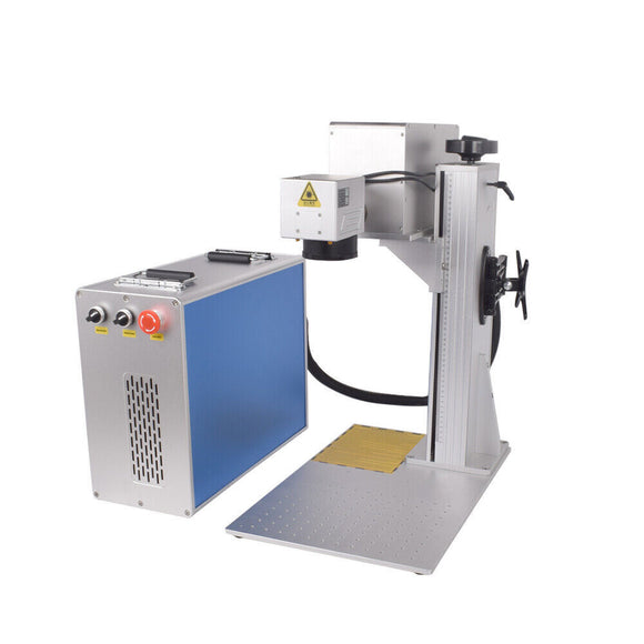 JPT 10W /15W water-cooled UV laser marking machine with rotary axis for tube marking