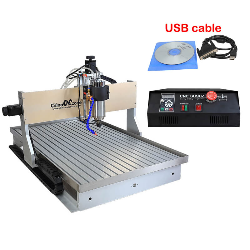 ChinaCNCzone New 6090 CNC Router 4 Axis with Updated Water