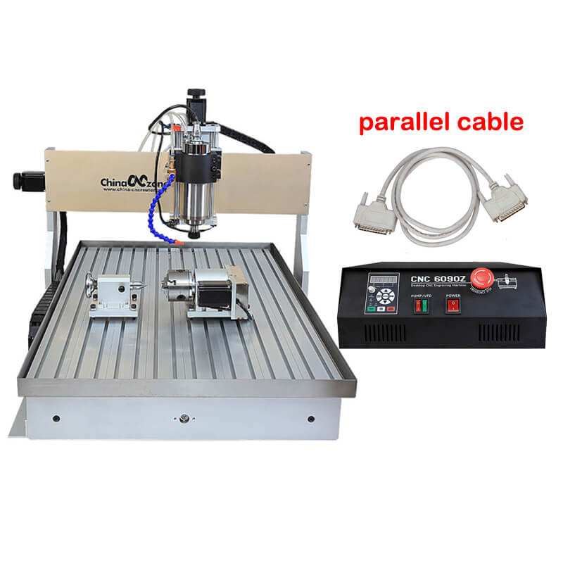 EU&US Free Tax Free shipping CNC 6090 4 Axis 2.2KW Mach3 USB DSP