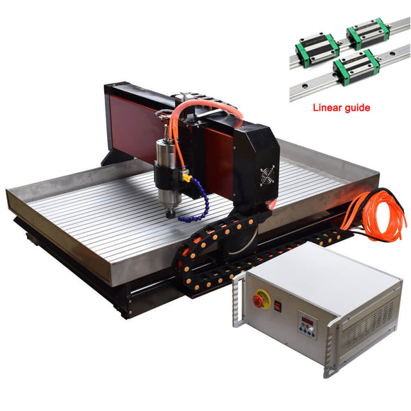 EU&US Free Tax Free shipping Steel cnc machine 6090 2.2KW 3axis Mach3 USB cnc metal router For Steel Brass Copper Aluminum Jade