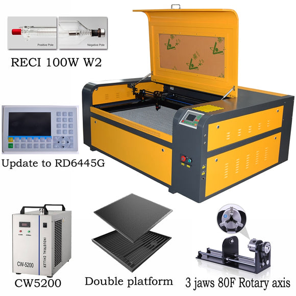 Laser RECI 100w laser engraving machine SL-1080 co2 laser engraving machine