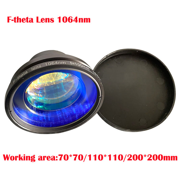 F-theta Field Lens 1064nm 70x70-300x300mm F100-420nm for Fiber Laser Marking Machine Parts