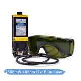 Laser head 2.5w/3500mw/5500mw/7w 405nm 12V Blue Laser For DIY CNC Laser engraver